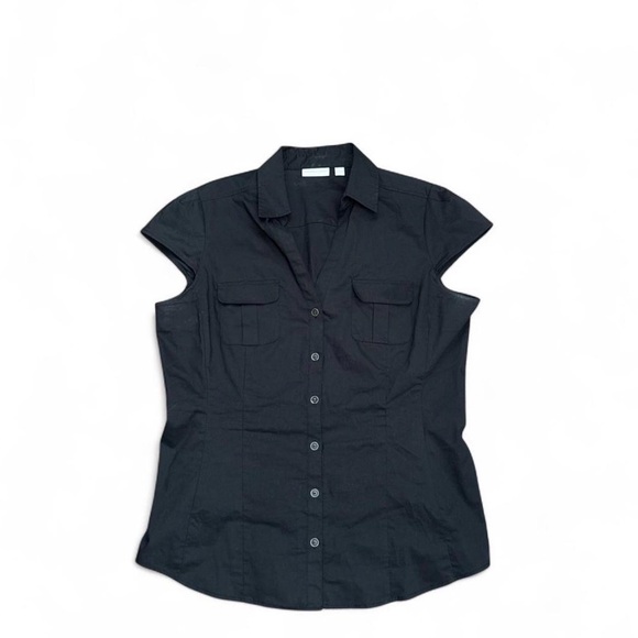 New York & Company Tops - New York & Company Black Button-Down Shirt